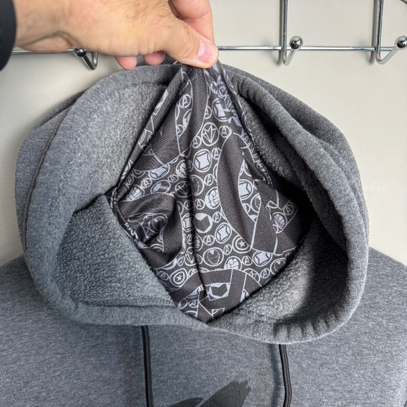 Marvel Avengers Gray Graphic Design Pullover Fleece Face Mask Hoodie‎ Small - Picture 4 of 14